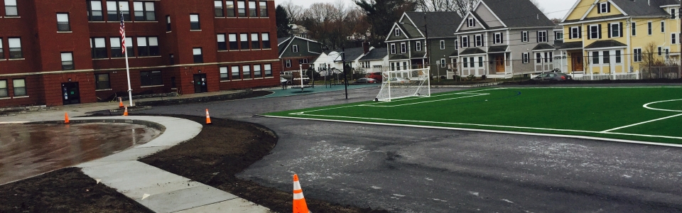 Saint Columbkille Schoolyard: Brighton, Massachusetts